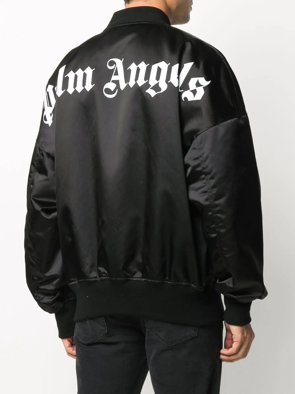 logo-print bomber jacket - 4