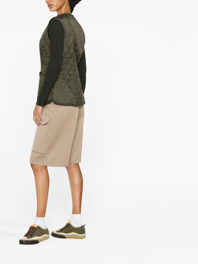 quilted V-neck gilet 3