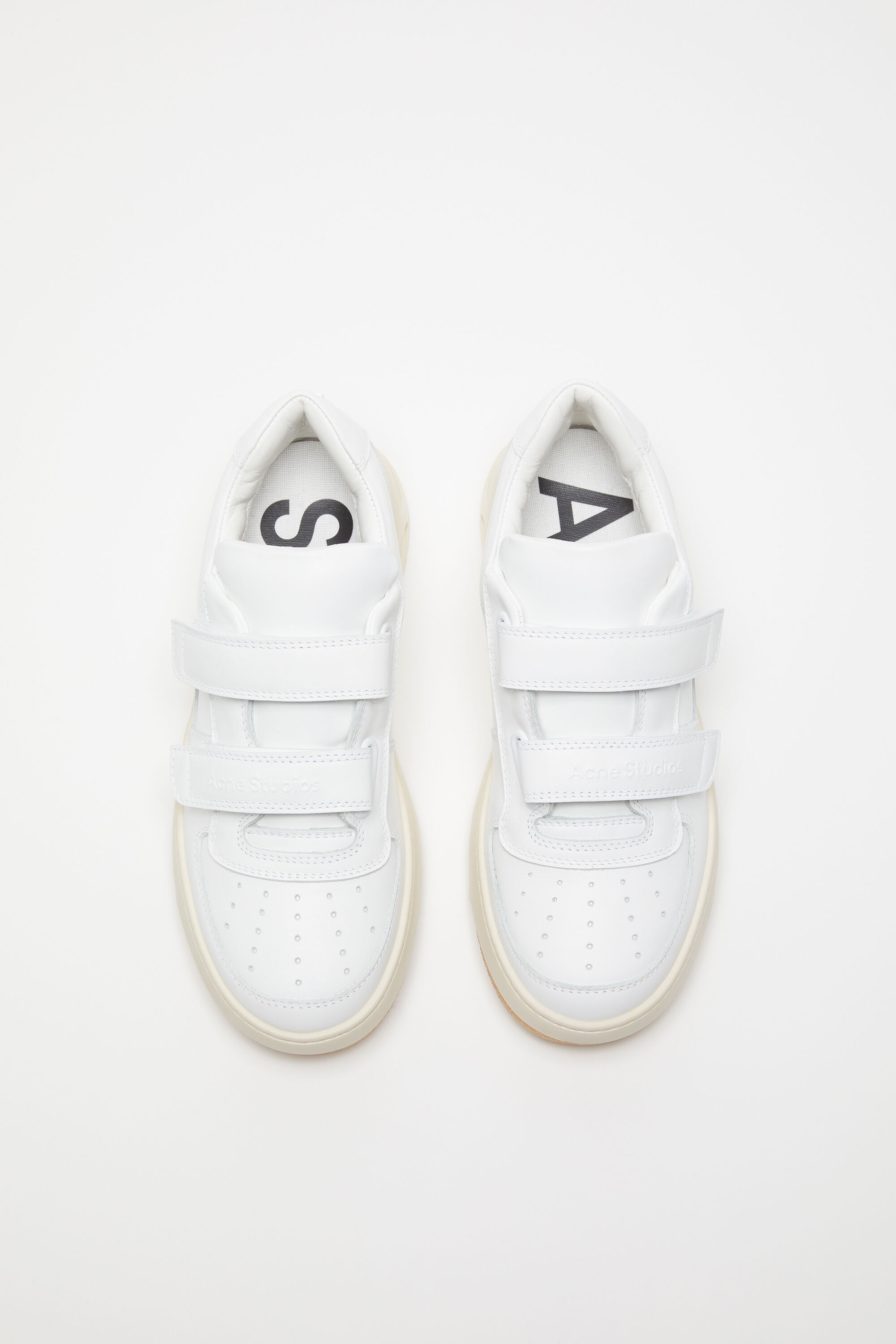 Velcro strap sneakers - Optic white/ecru - 3