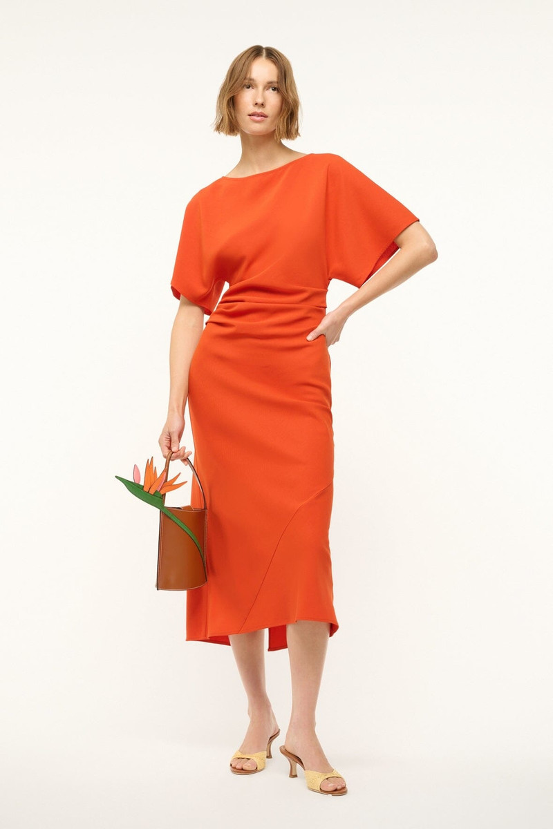 STAUD STAUD AMELIE DRESS CAYENNE outlook
