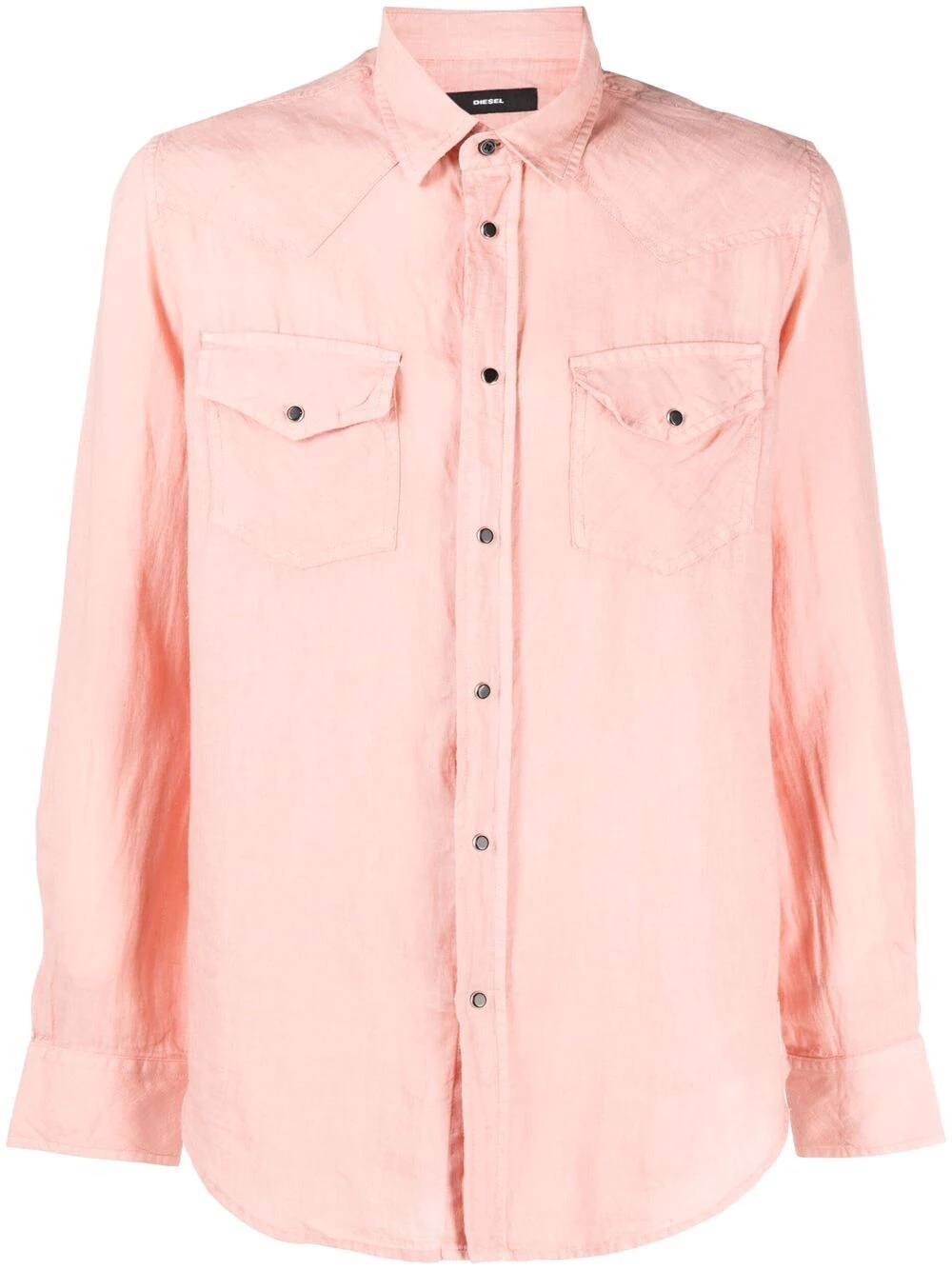 button-up linen shirt - 1