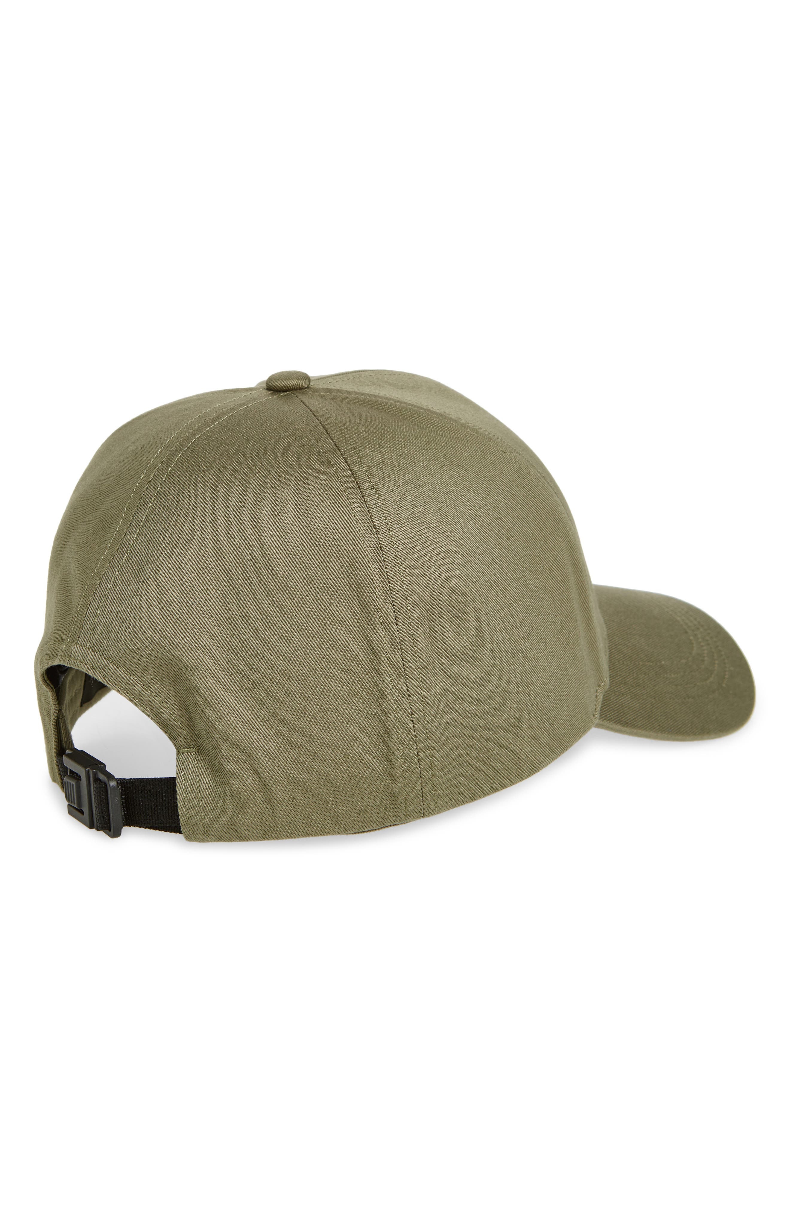 Moncler Logo Cotton Baseball Cap in Smokey Olive at Nordstrom - 2