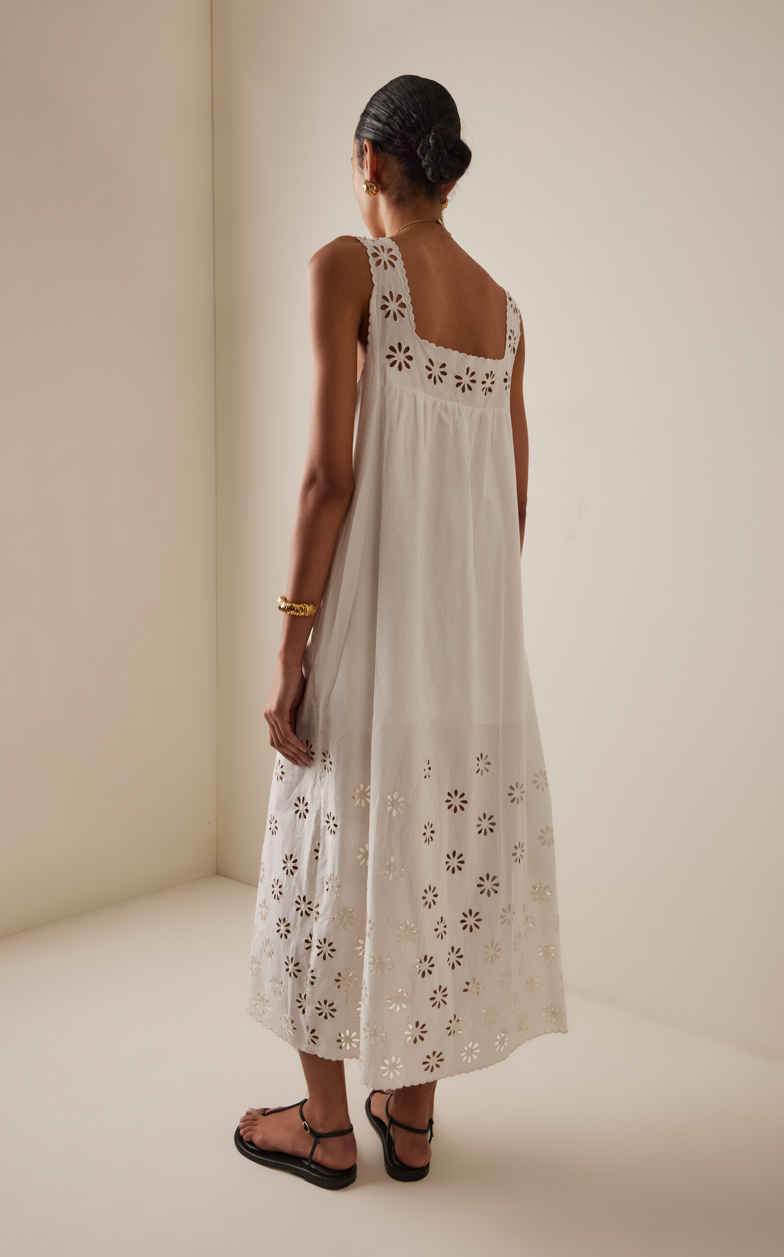 Exclusive Riviera Cecilia Cotton Maxi Dress white - 4