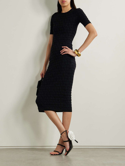 Valentino Jacquard-knit midi dress outlook