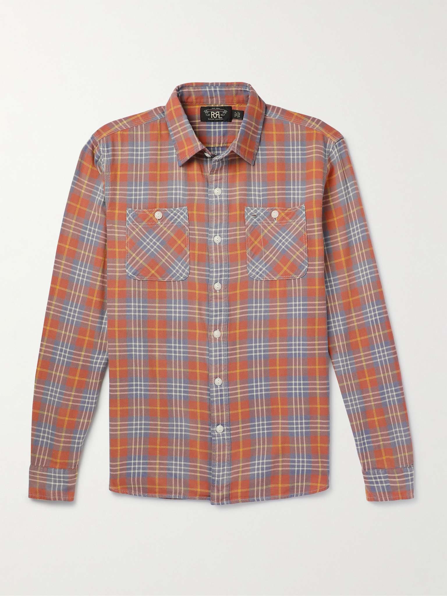 Checked Cotton-Twill Shirt - 1