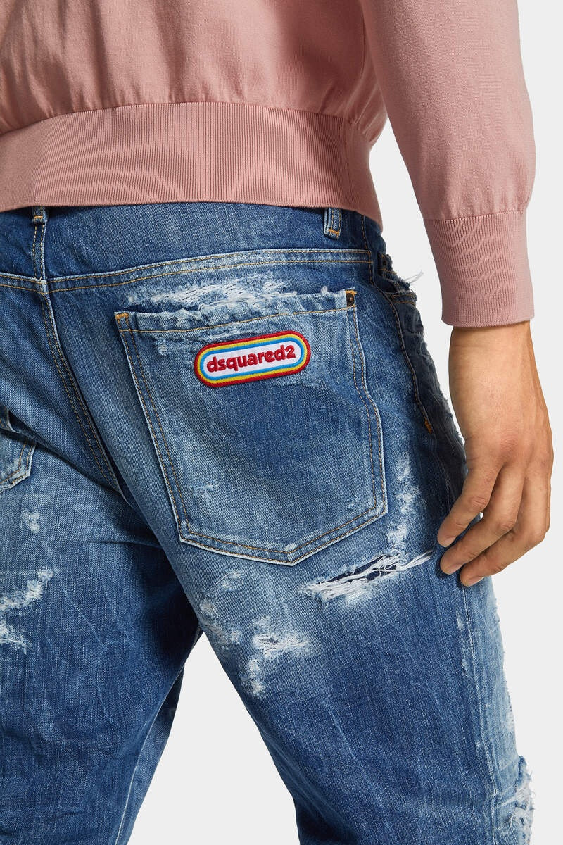 MEDIUM SUPER RIPPED WASH BRO JEANS 6