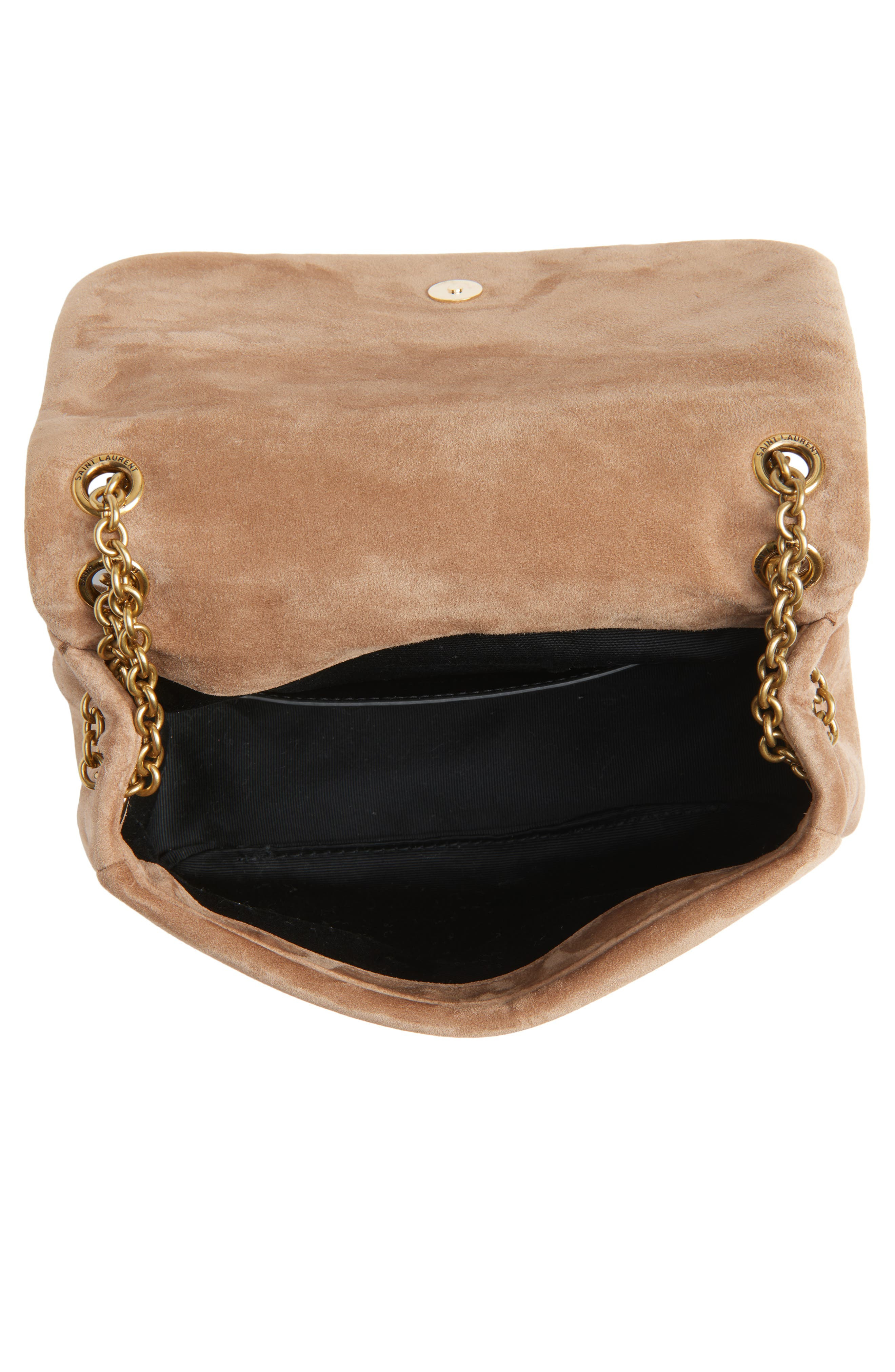 Saint Laurent Jamie 4.3 Patchwork Suede Crossbody Bag in Wister Pink at Nordstrom - 4