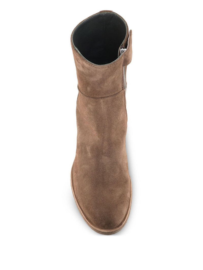 zipped block-heel boots 3