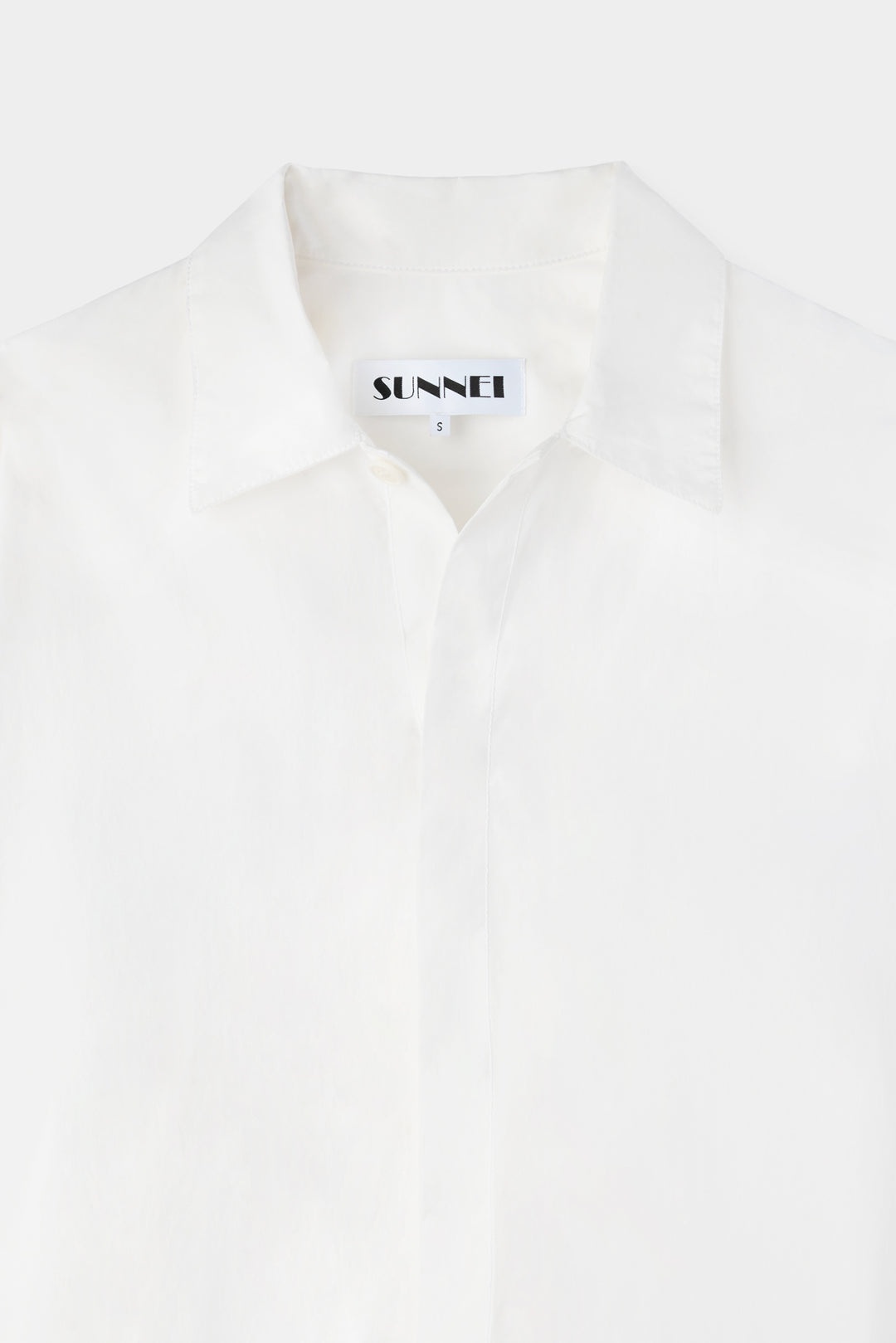 'EVERYDAY I WEAR SUNNEI' OVERSHIRT / white - 8