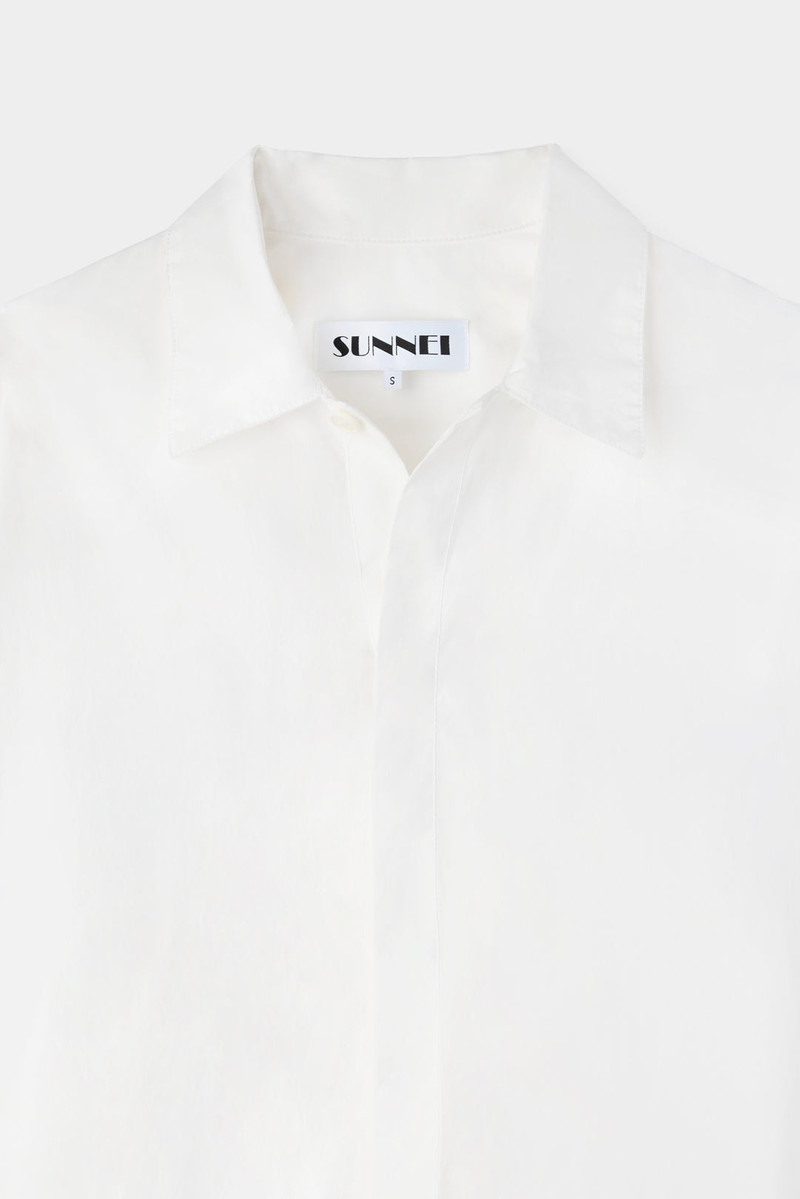'EVERYDAY I WEAR SUNNEI' OVERSHIRT / white 8