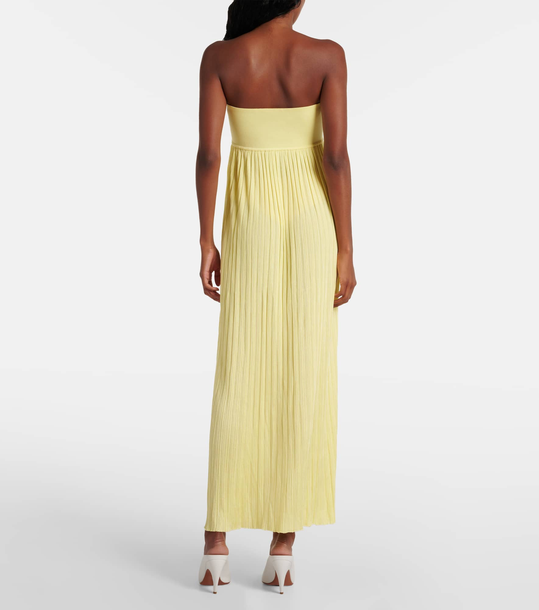 Pleated bustier dress - 3