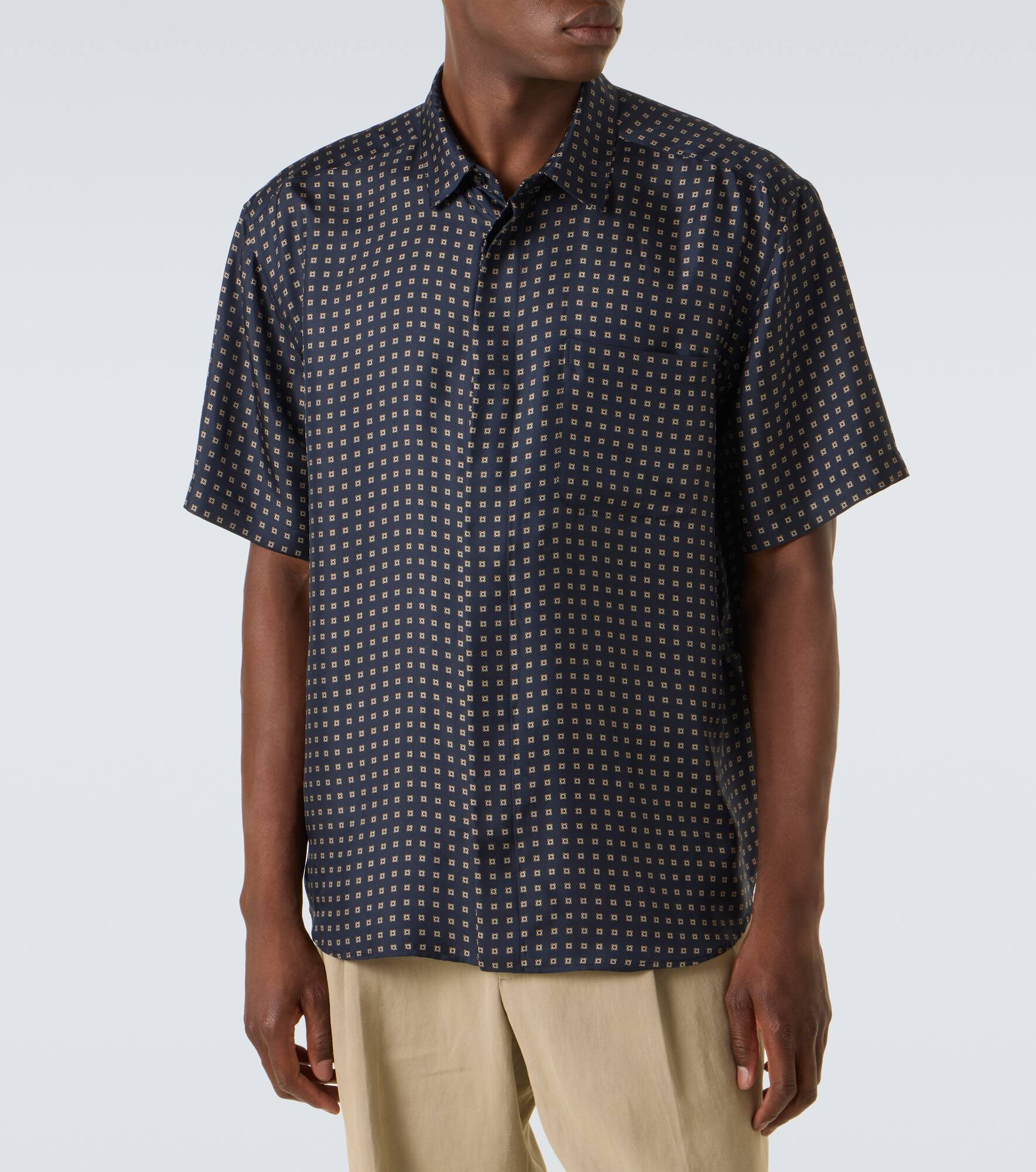 Printed silk shirt - 3
