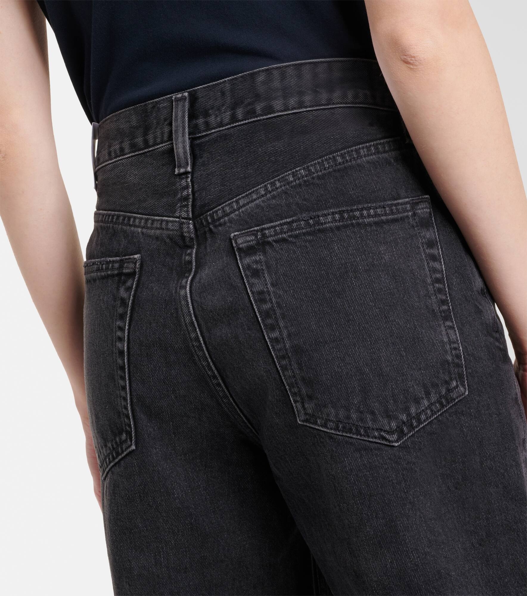 V-Waist Baggy high-rise wide-leg jeans - 6
