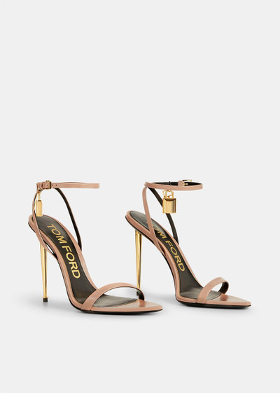 TOM FORD Flesh Leather Padlock Naked Sandal outlook