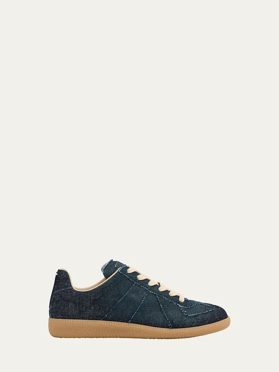 Replica Denim T-Toe Low-Top Sneakers - 1