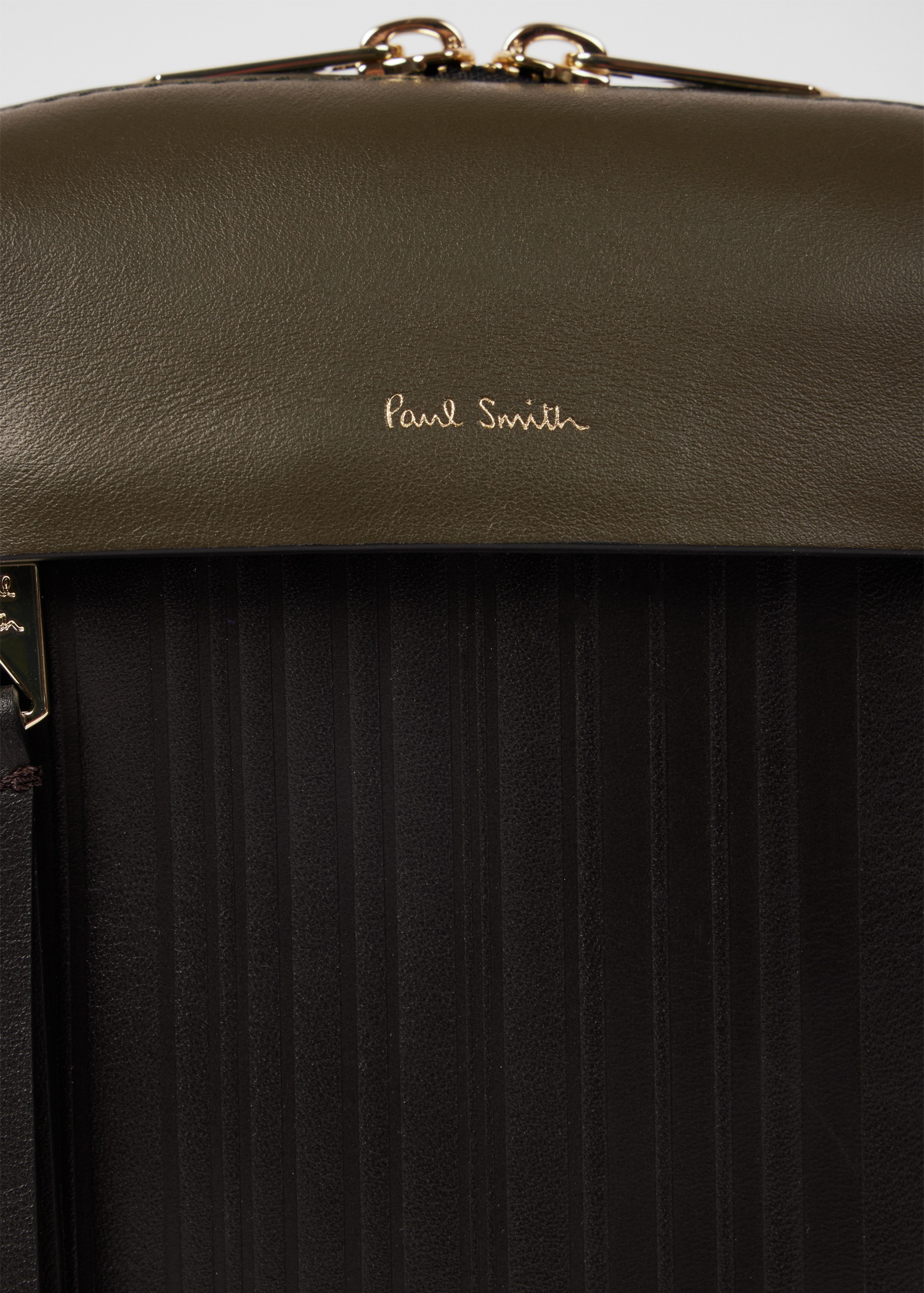 Khaki 'Shadow Stripe' Flight Bag - 3