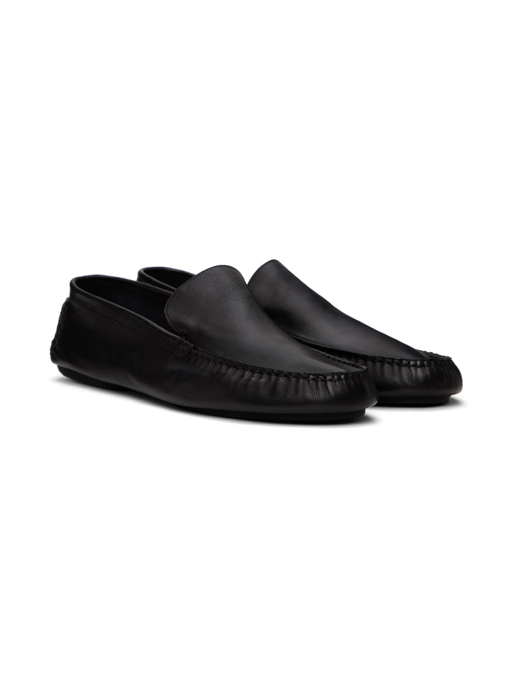 Black Lucca Slip-On Loafers - 4