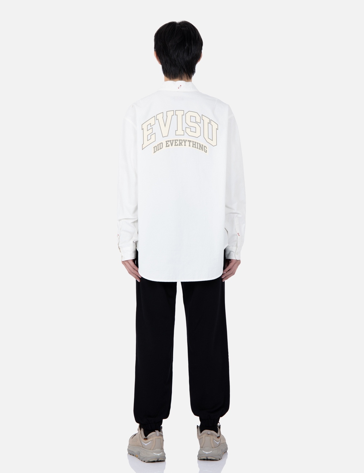 RETRO LOGO PRINT OVERSIZED SHIRT - 5