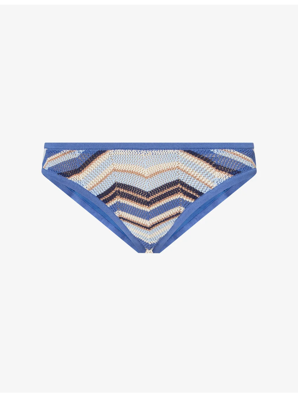 Shayla Chevron Knitted Bikini Bottoms - 1