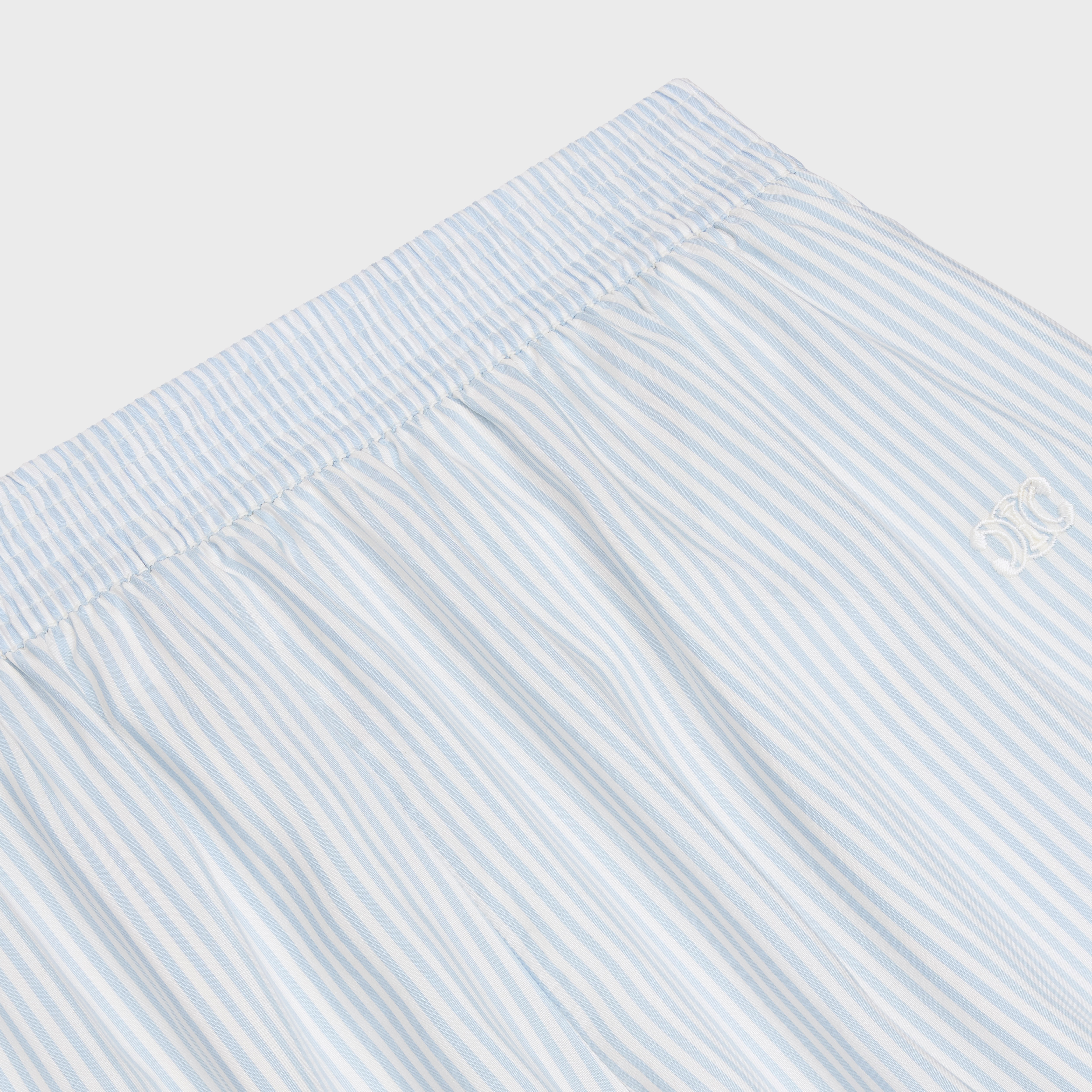 pyjama shorts in striped silk - 3