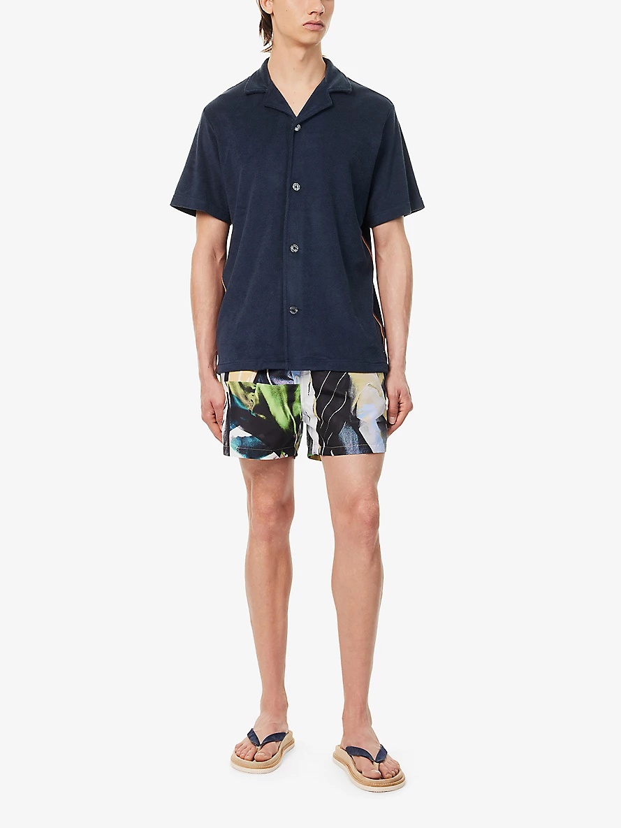 Graphic-print recycled polyester-blend swim shorts - 2