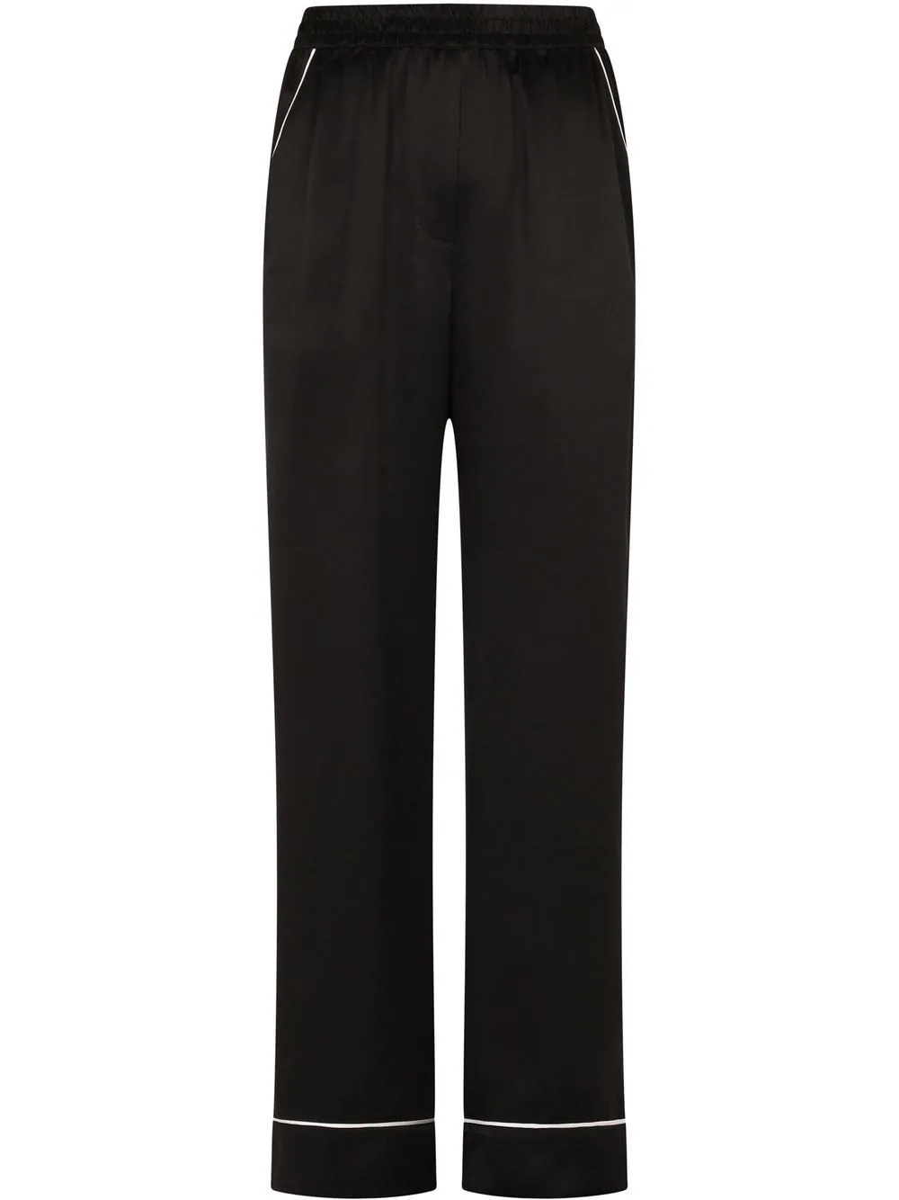 high-waisted pyjama-style trousers - 1