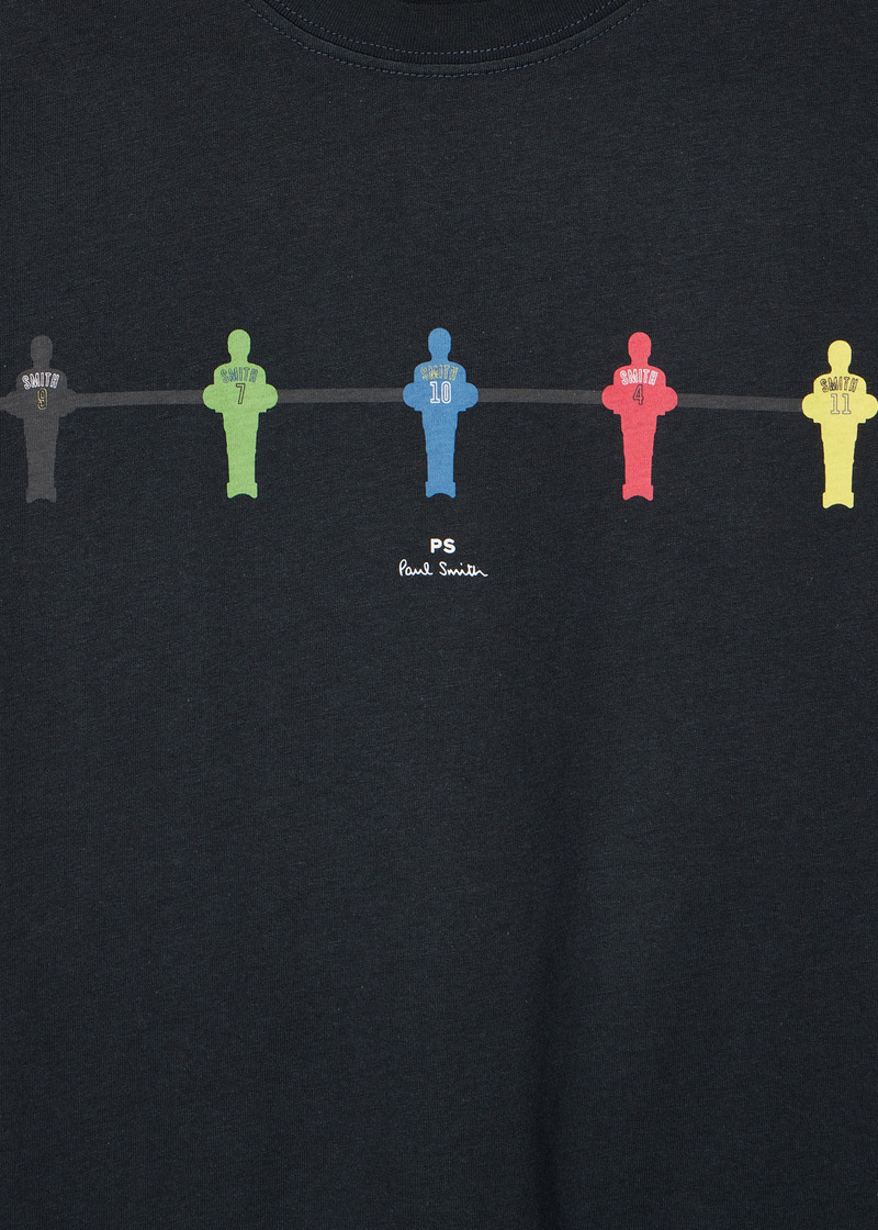 Paul Smith Dark Navy 'Table Football' Print T-Shirt outlook
