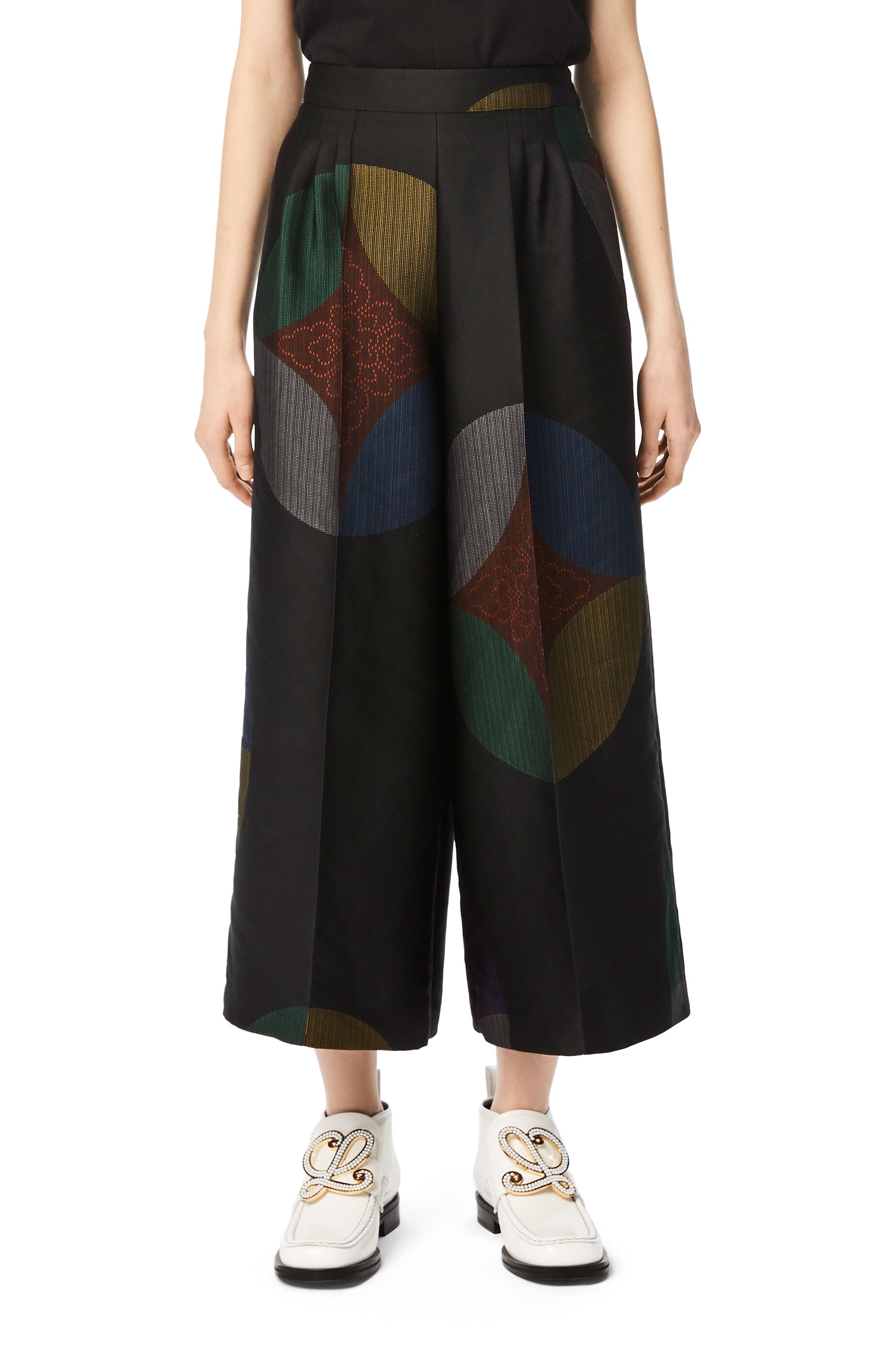 Kaleidoscope jacquard cropped trousers - 3