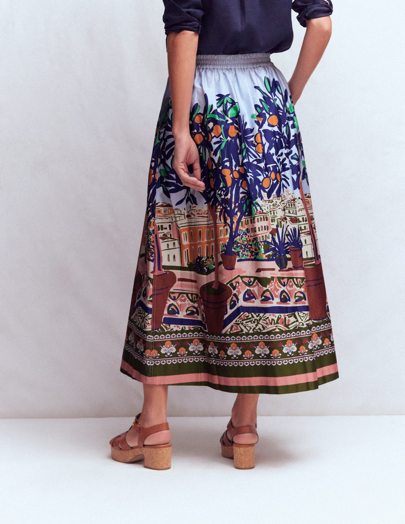 Verity Sateen Skirt-Multi, Balcony Scene 4