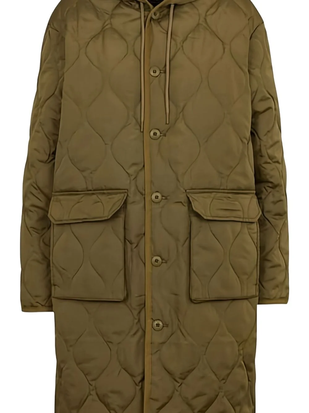 padded parka coat - 1