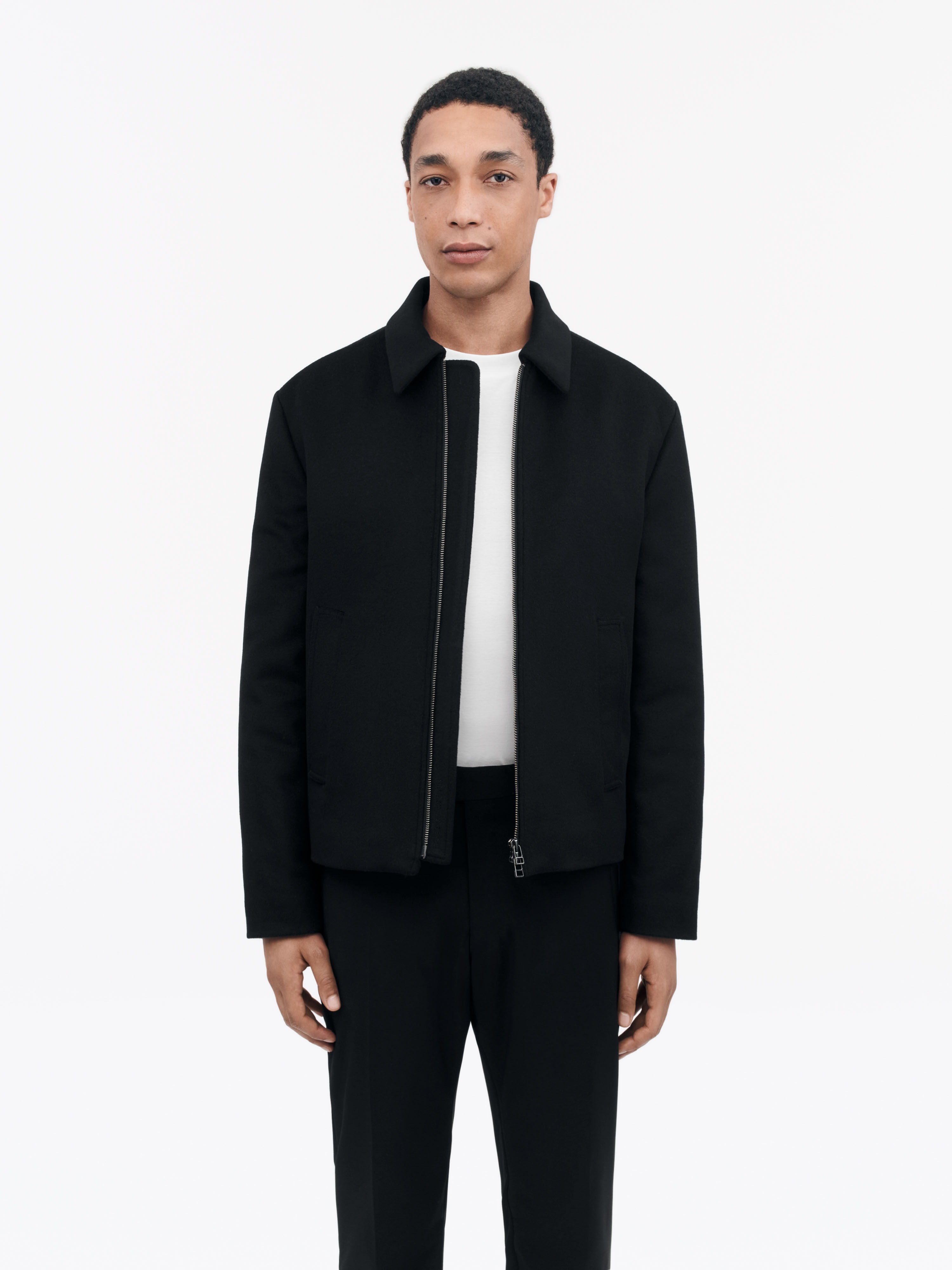 Elmeri Zip-Up Wool Blend Jacket - 4