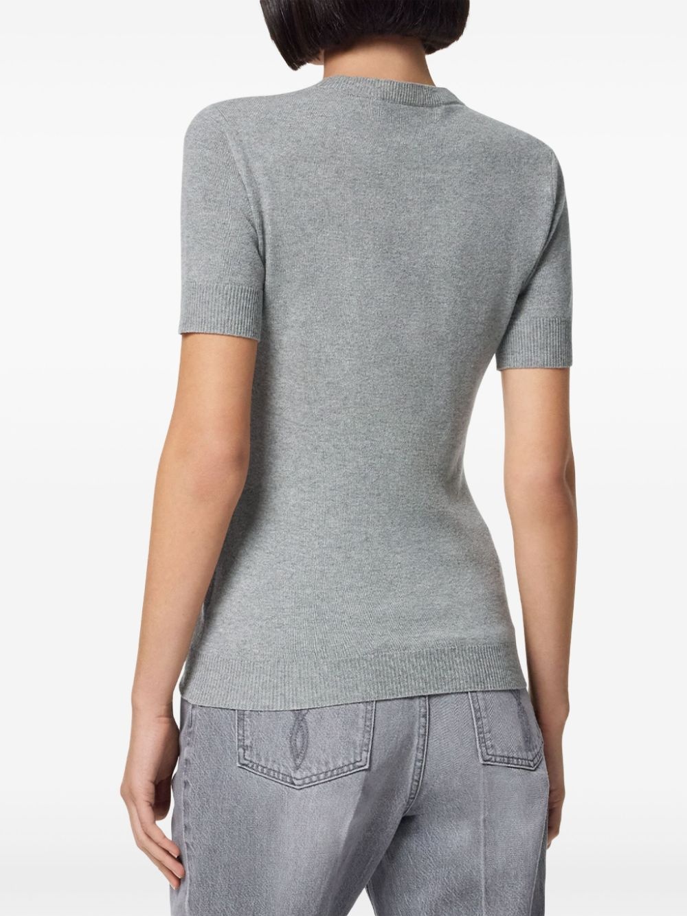 Medusa-plaque knitted top - 4