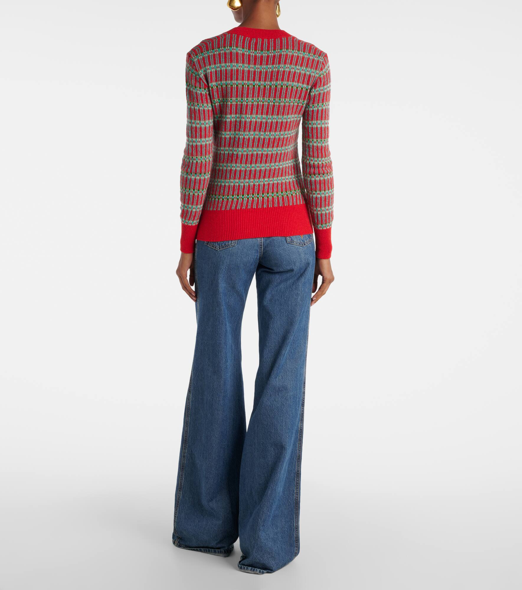 Jacquard wool-blend sweater - 3
