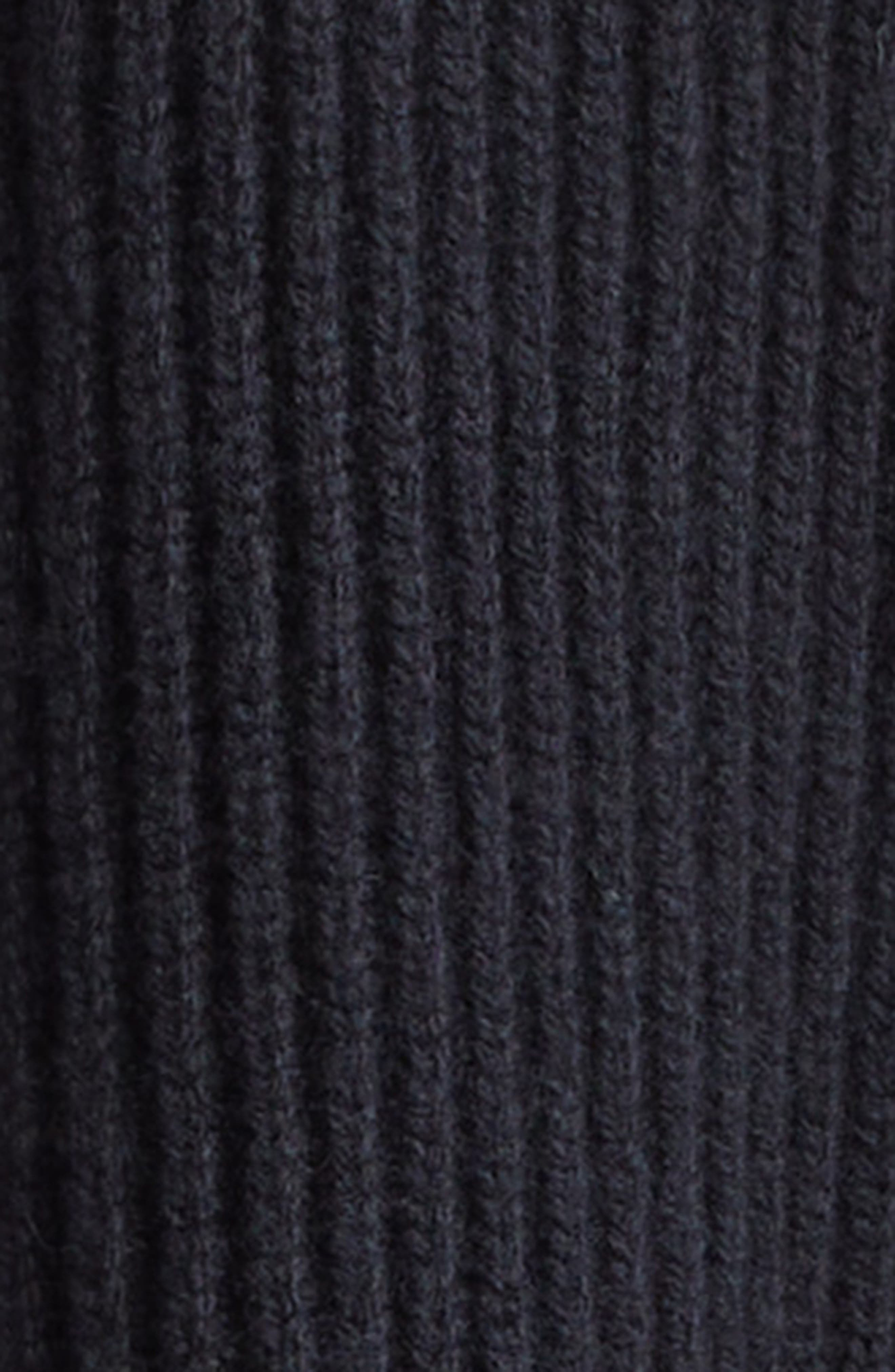 Marni Genuine Shearling & Virgin Wool Cardigan in Black at Nordstrom - 6