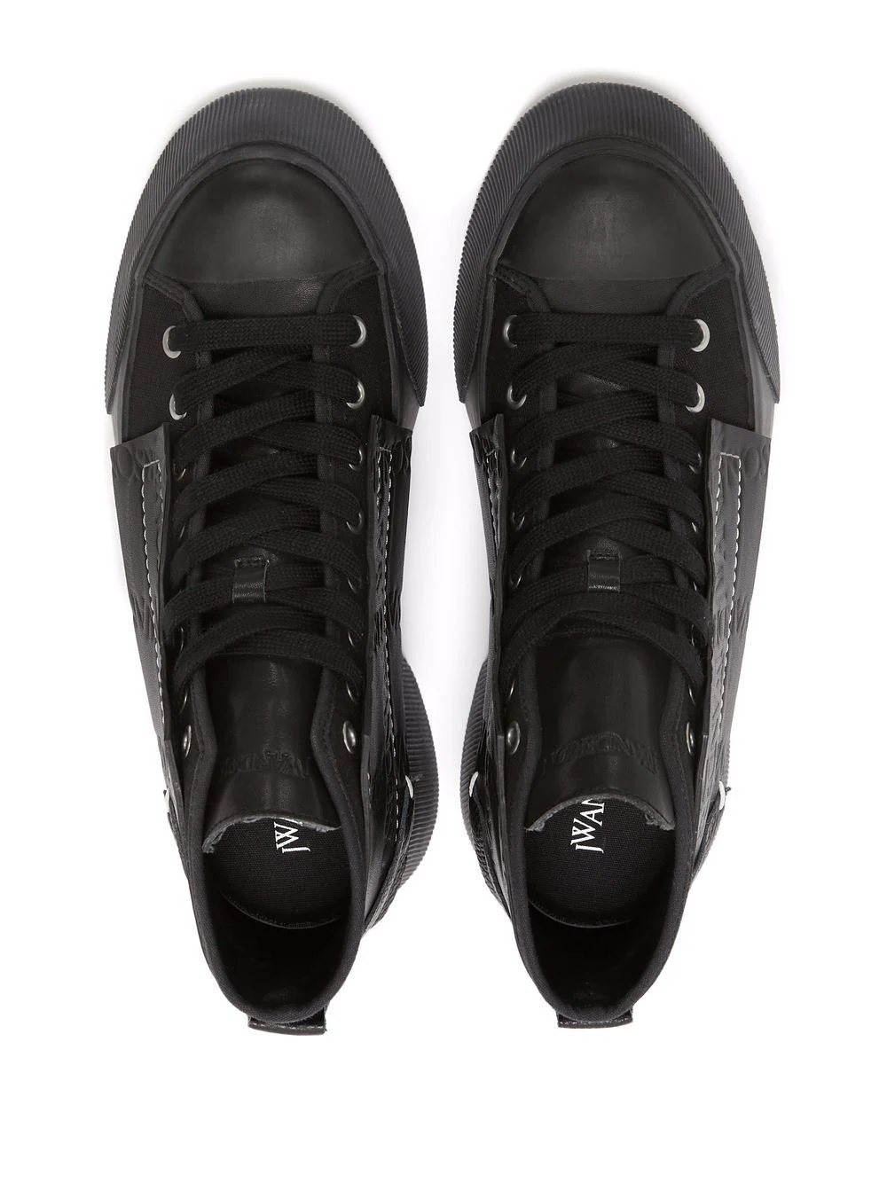 embossed high-top sneakers - 3