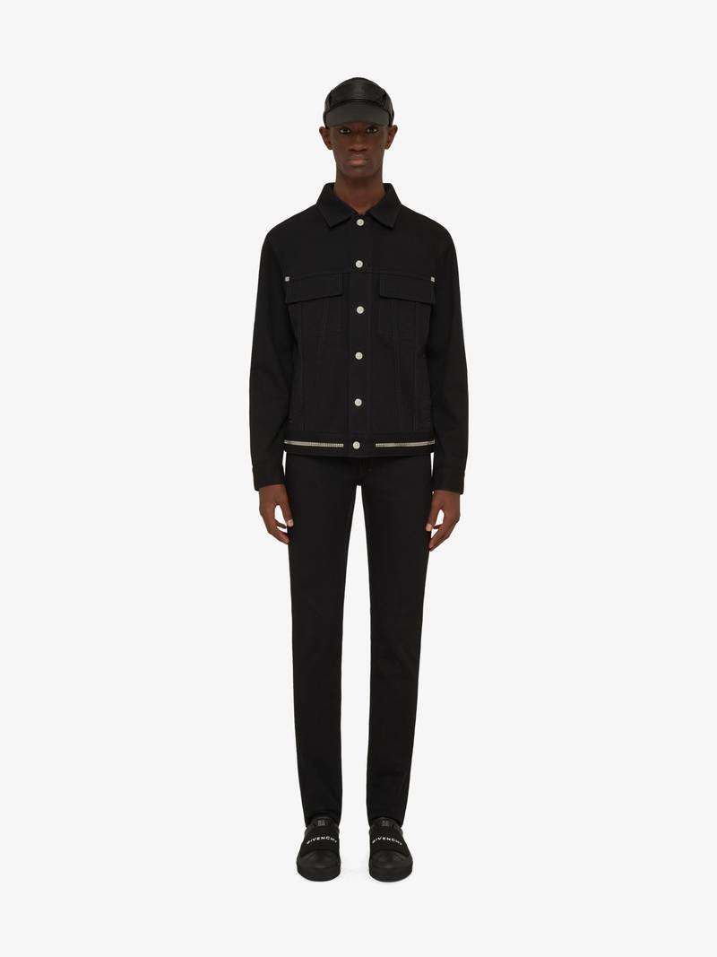 Givenchy JACKET IN DENIM WITH 4G ZIP outlook
