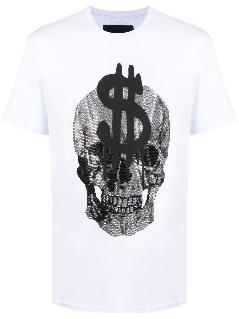 Skull-print crew-neck T-shirt - 1