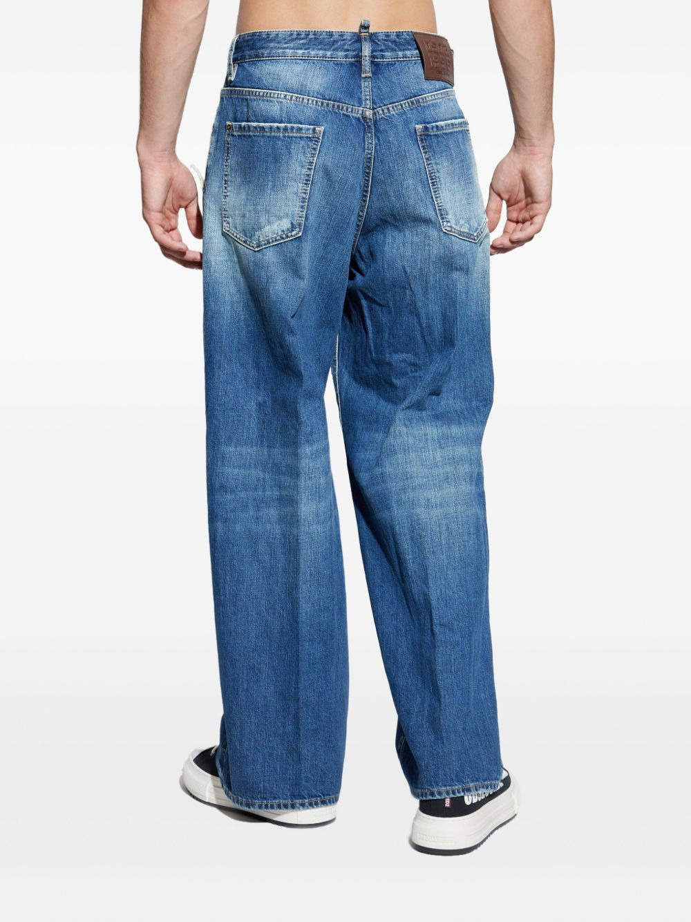 distressed-finish jeans - 4