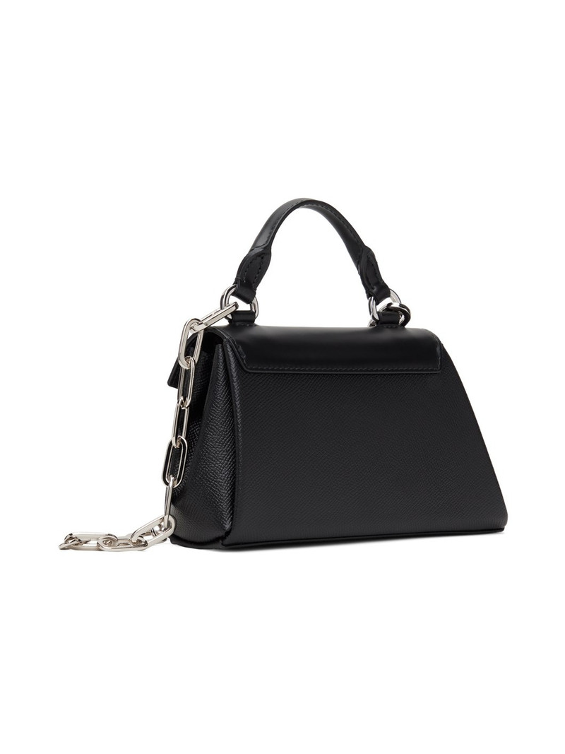 Black Snatched Asymmetric Micro Bag 3