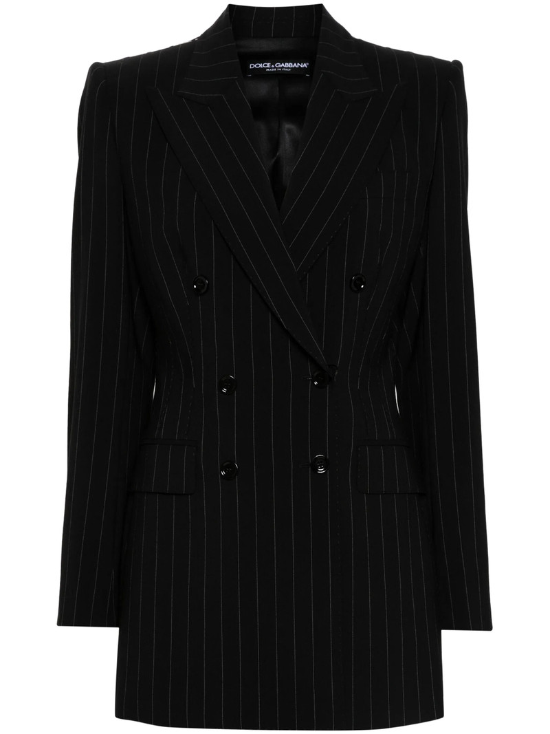 Pinstripe-pattern Blazer 1
