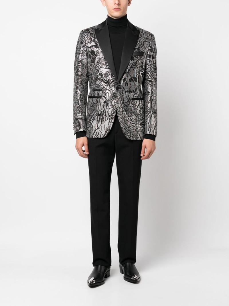 PHILIPP PLEIN Lord Fit Tattoo blazer outlook