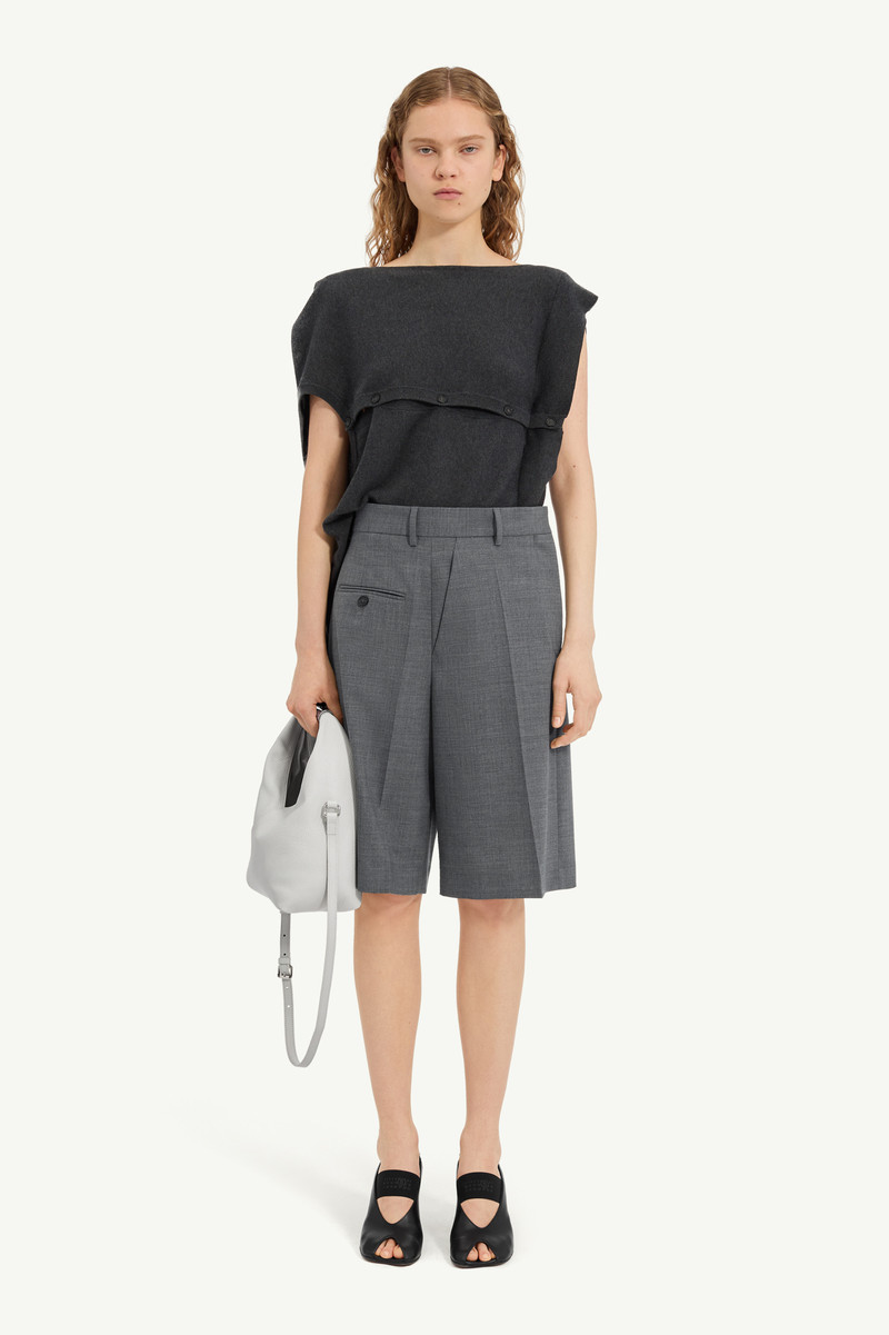 Wool-blend tailored shorts 1