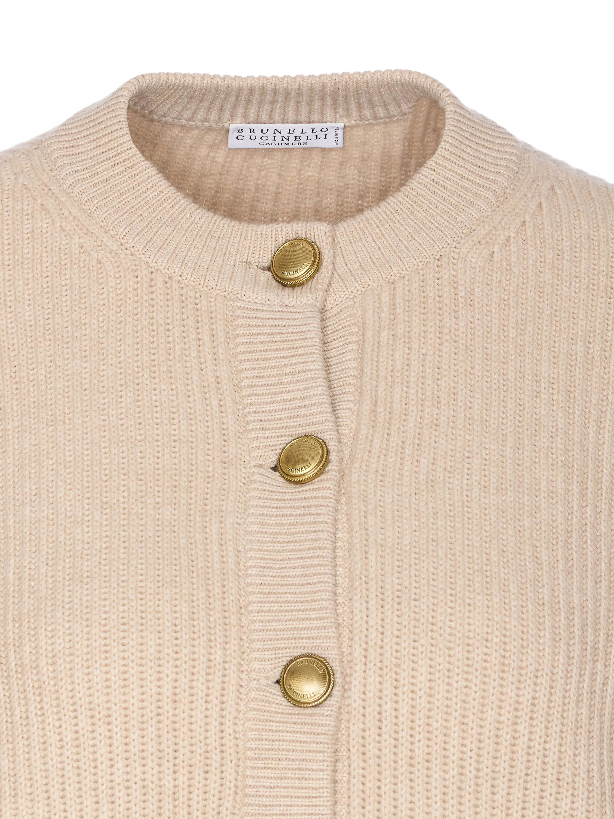 Brunello Cucinelli English Ribbed-knit Button-up Cardigan - 3