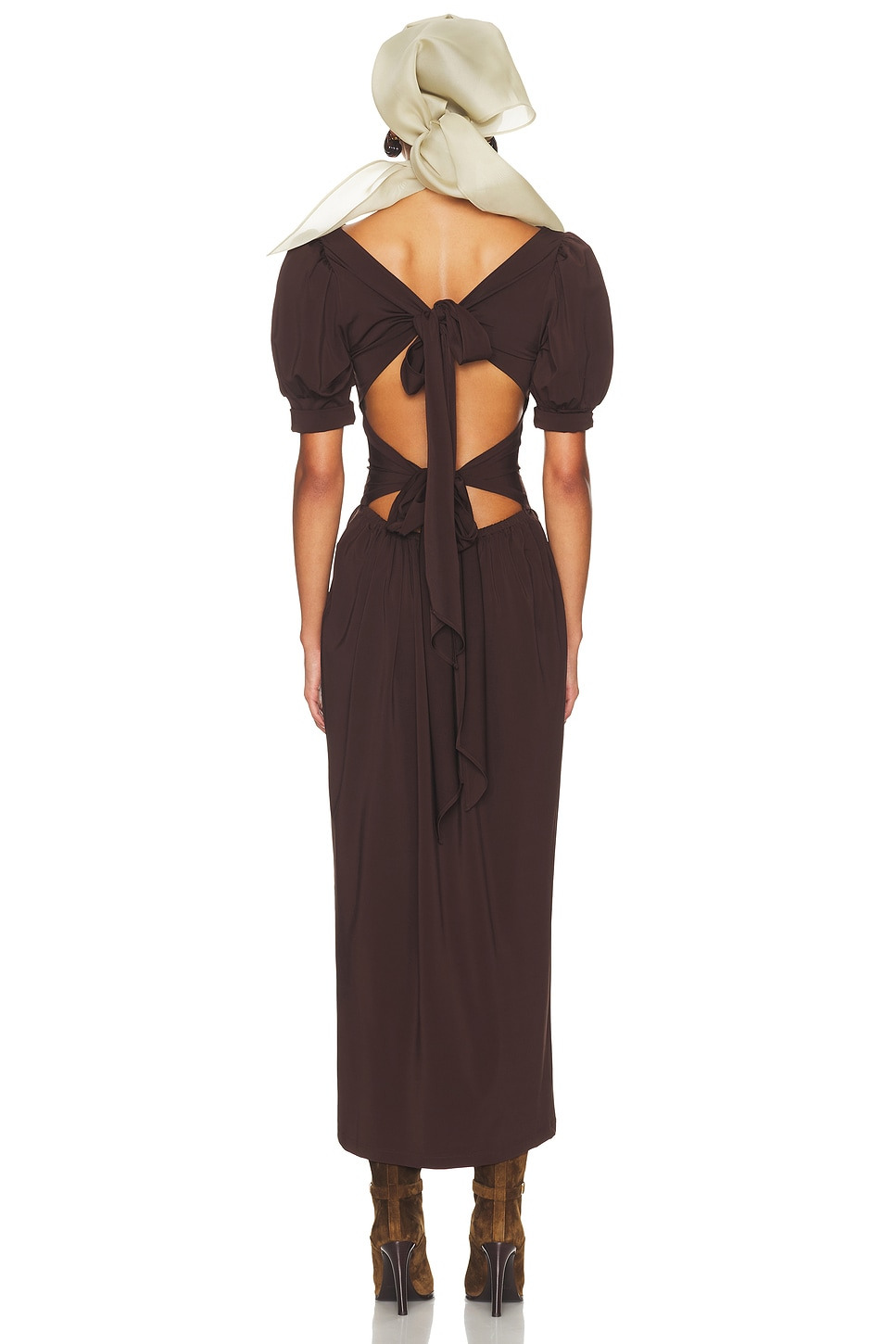 The Simone Tie Back Jersey Dress - 3