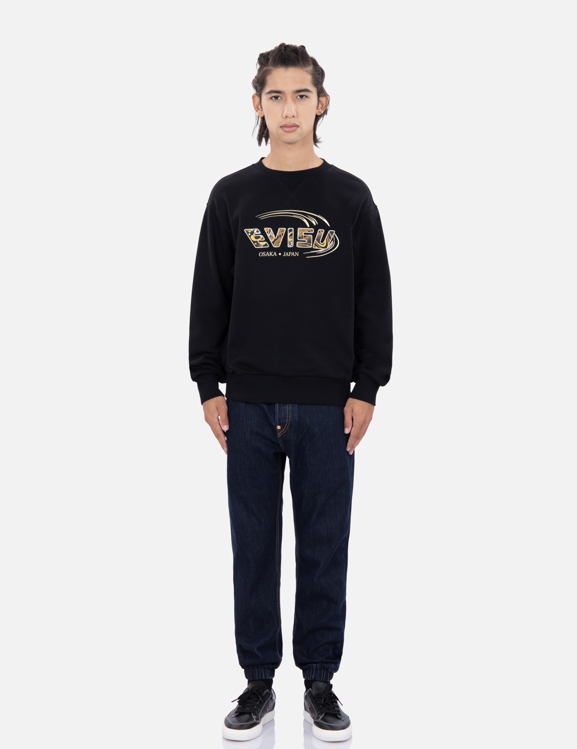 TATTOO KOI-PATTERN LOGO PRINT SWEATSHIRT - 5