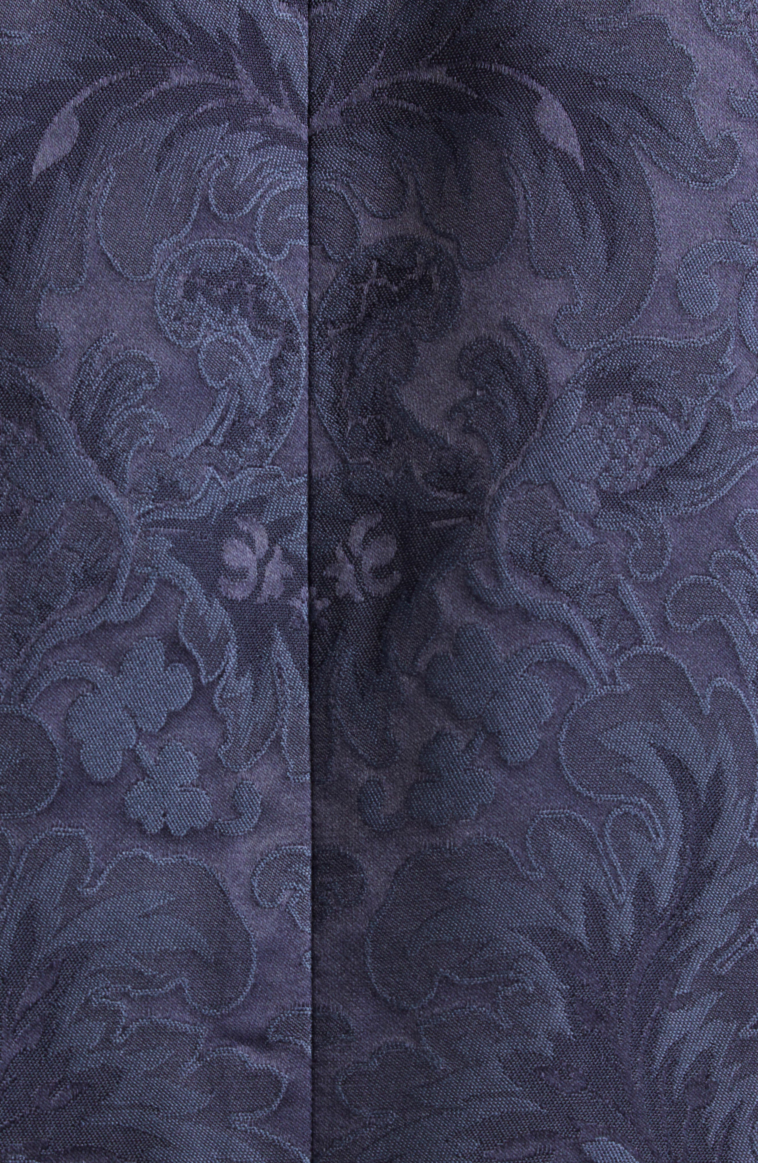 Etro One Button Tonal Paisley Blazer in Blu Scurissimo 3 at Nordstrom - 6
