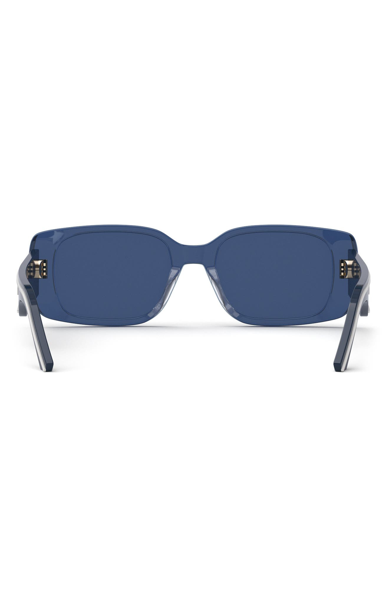 Wildior S2U 53mm Rectangular Sunglasses in Shiny Blue /Blue at Nordstrom - 6