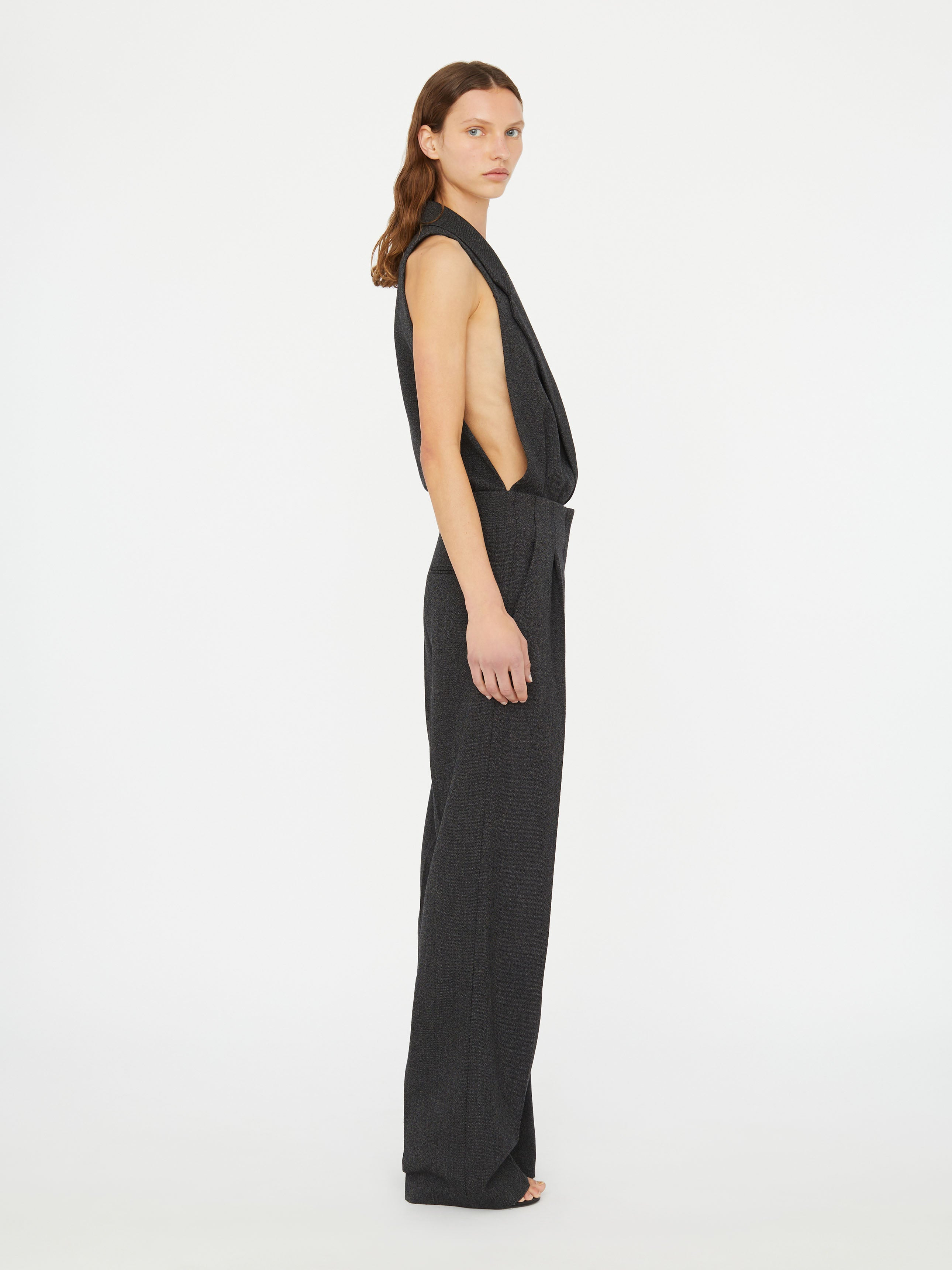 Facile Tailored Twill Bodysuit - 4