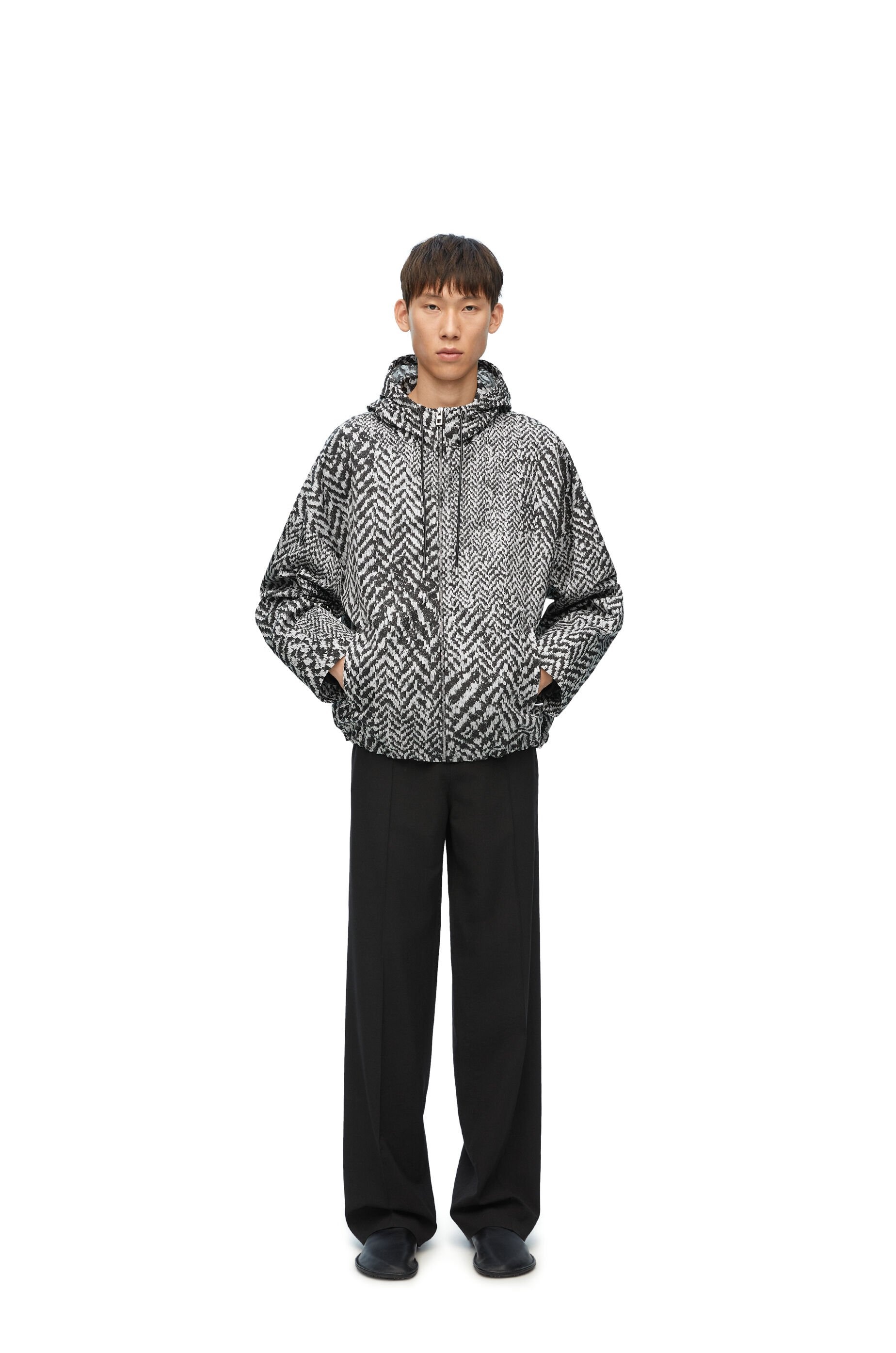 Hooded jacket in nylon - 2