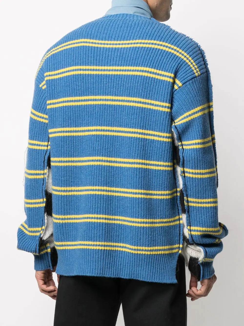 striped knit jumper - 4